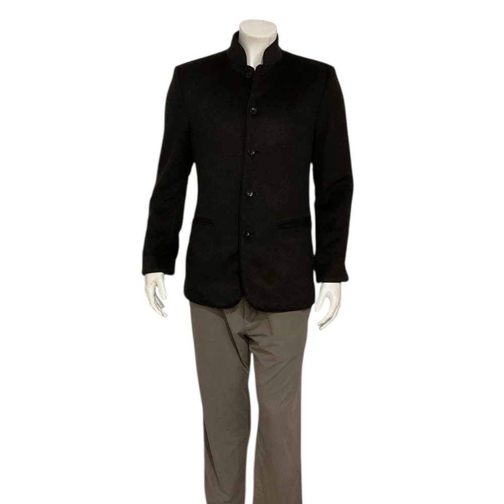 Shanghai Tang Men’s Gray 100% Cashmere Sport Coat
